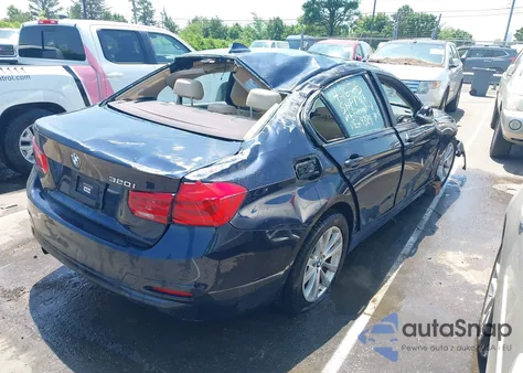 2017 BMW 320I из США, поврежденный, VIN WBA8E1G58HNU14926